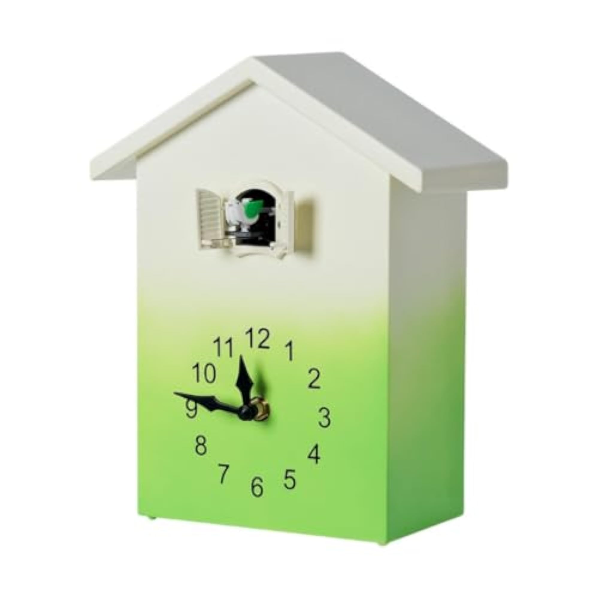 House-Shaped Cuckoo Clock with Pendulum, Green